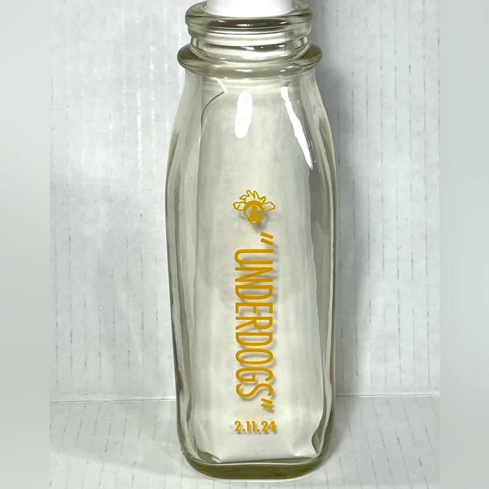Shatto UNDERDOGS Milk Bottle Super Bowl LVIII Kansas City Chiefs Limited EMPTY